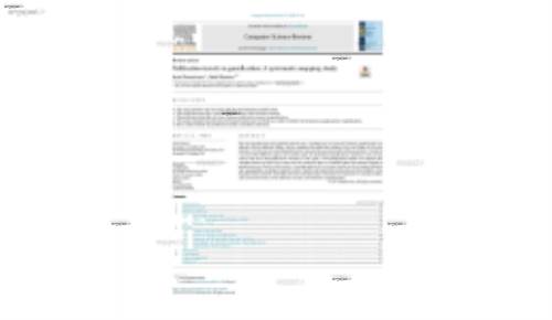 Publication trends in gamification: A systematic mapping study